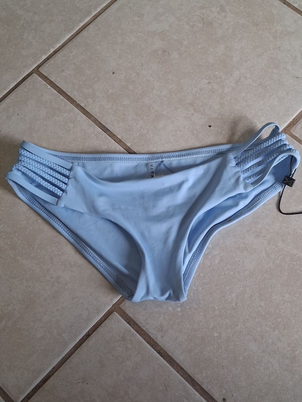 Vitamin A Womens Sz XS Sky Blue Bikini Bottoms NWOT